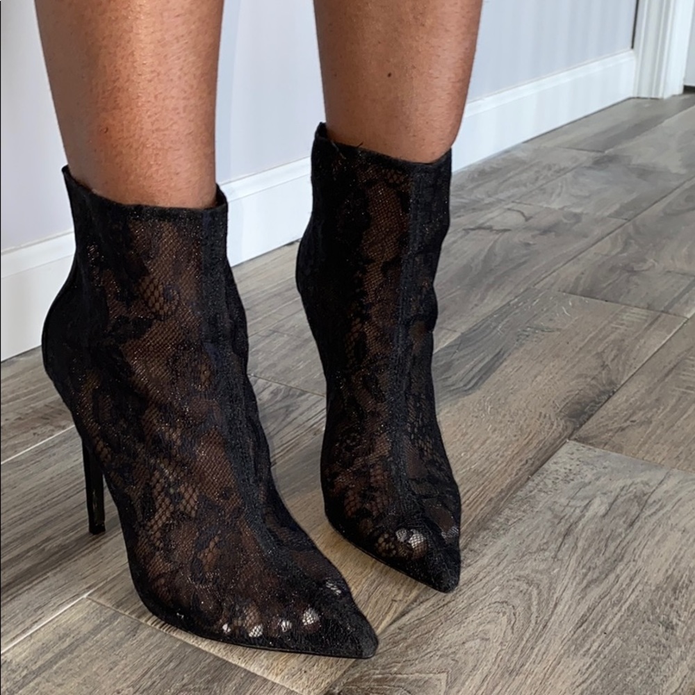 Lace booties